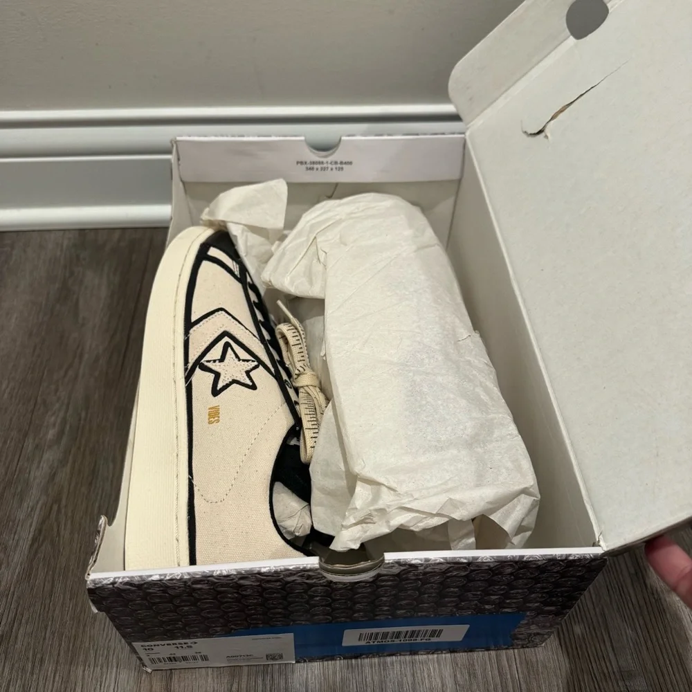 Converse Joshua Vides x Pro Leather Made in Studio Black White Low Sneakers